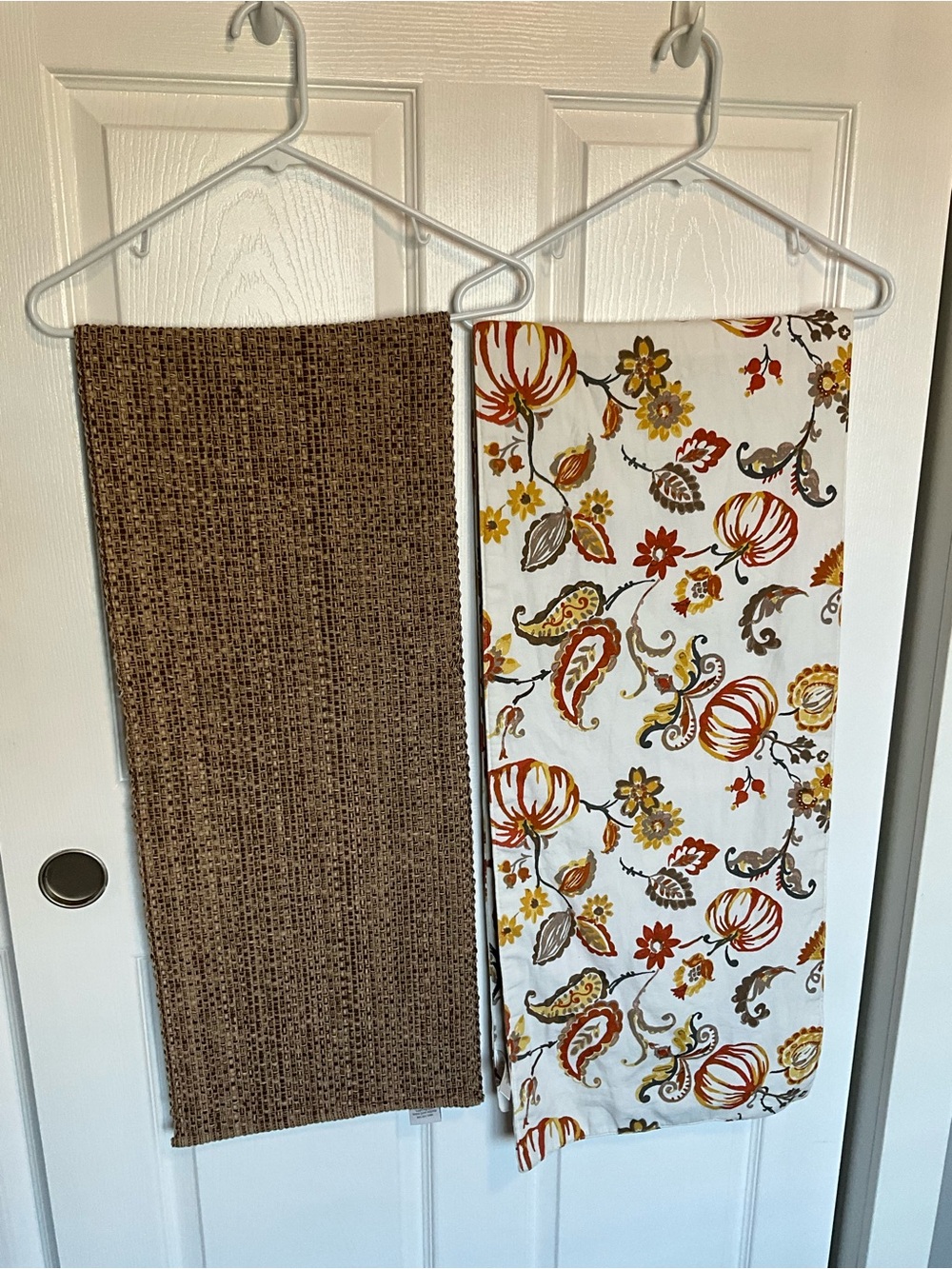 Food Network Brown Woven Runner and Cynthia Crowley Fall Table Runners